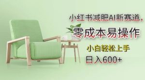 小红书减肥AI新赛道，零成本易操作，日入多张，小白轻松上手-热点1站 - 热点知汇专注网赚项目资源知识聚汇